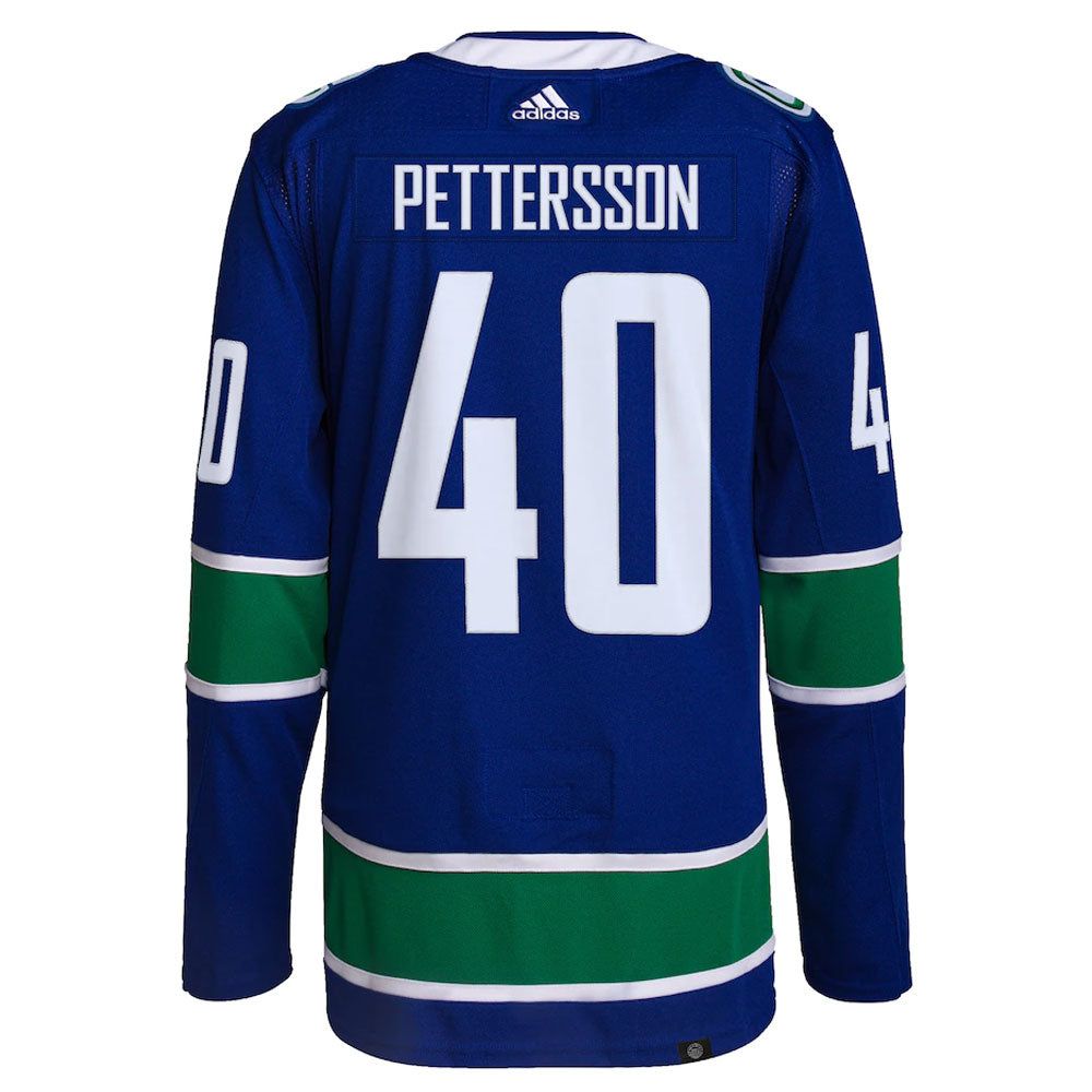 ELIAS PETTERSSON VANCOUVER CANUCKS ADIDAS ADIZERO PRIMEGREEN AUTHENTIC BLUE HOME JERSEY sold by Pro Hockey Life