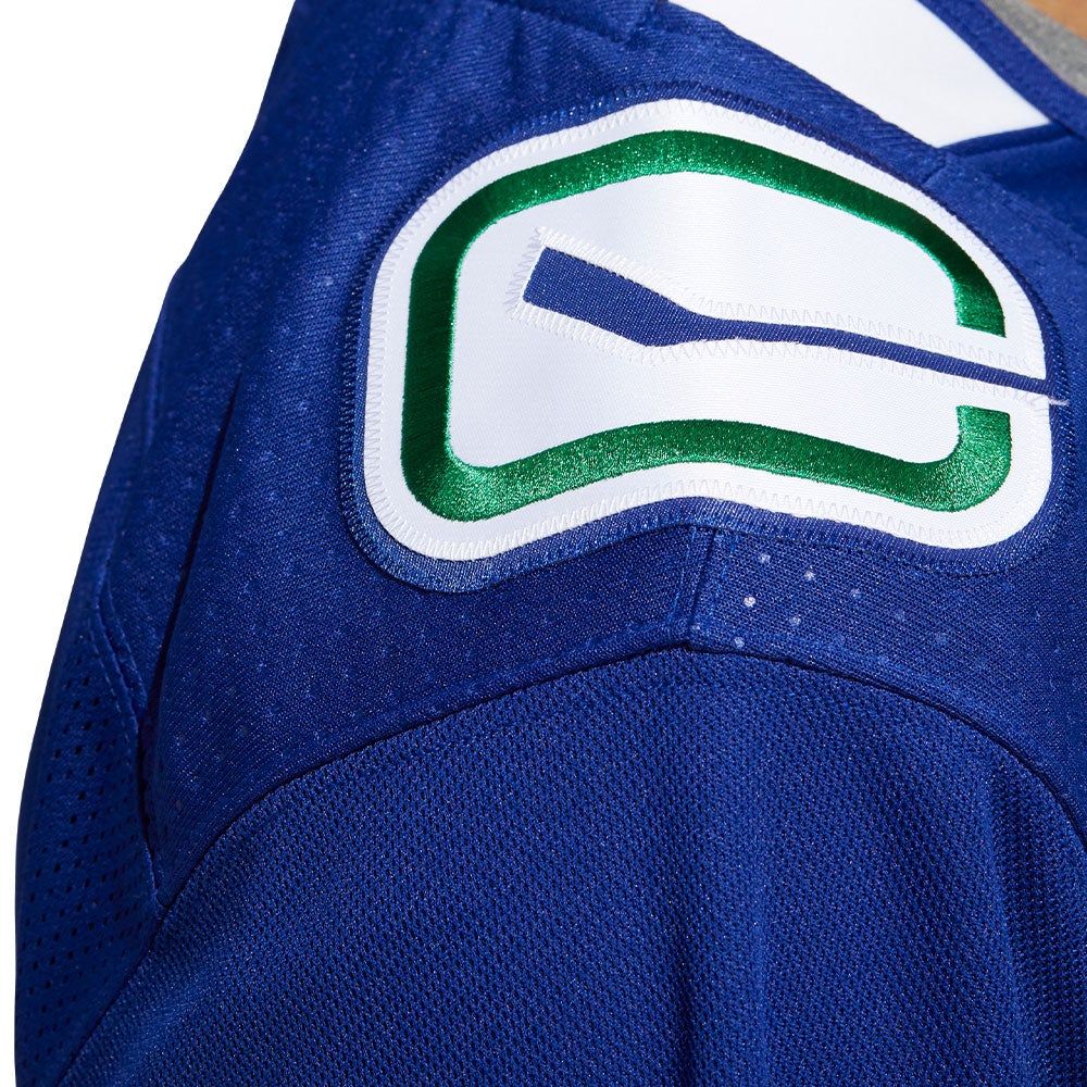 ELIAS PETTERSSON VANCOUVER CANUCKS ADIDAS ADIZERO PRIMEGREEN AUTHENTIC BLUE HOME JERSEY sold by Pro Hockey Life product image thumbnail 5