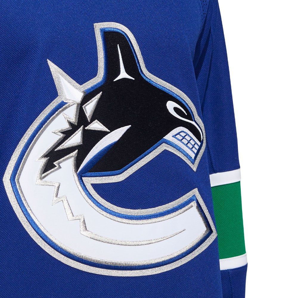 ELIAS PETTERSSON VANCOUVER CANUCKS ADIDAS ADIZERO PRIMEGREEN AUTHENTIC BLUE HOME JERSEY sold by Pro Hockey Life product image thumbnail 4