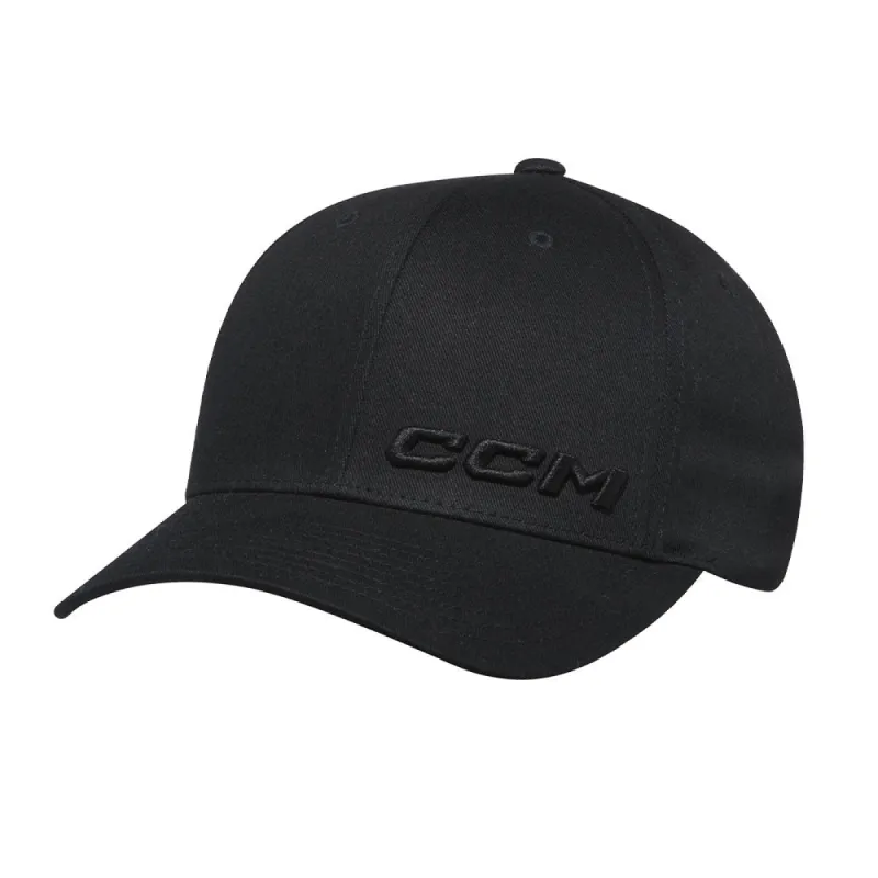 CCM Core Structured Black Adjustable Hat sold by Pro Hockey Life