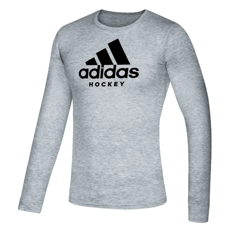 ADIDAS ADULT HOCKEY LONG SLEEVE T SHIRT - GREY sold by Pro Hockey Life