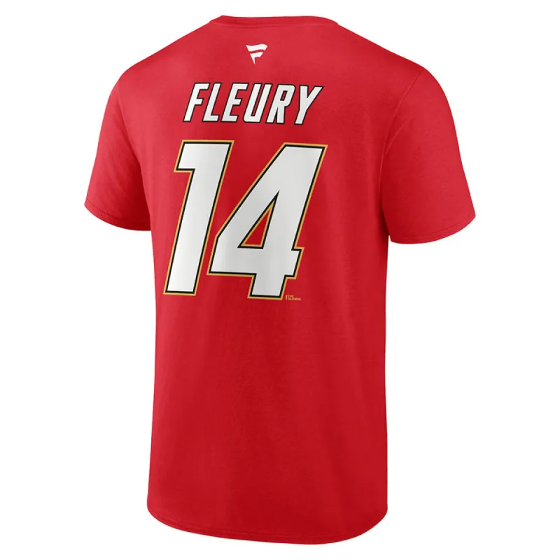 Theo Fleury Calgary Flames Fanatics Adult Heritage T Shirt sold by Pro Hockey Life