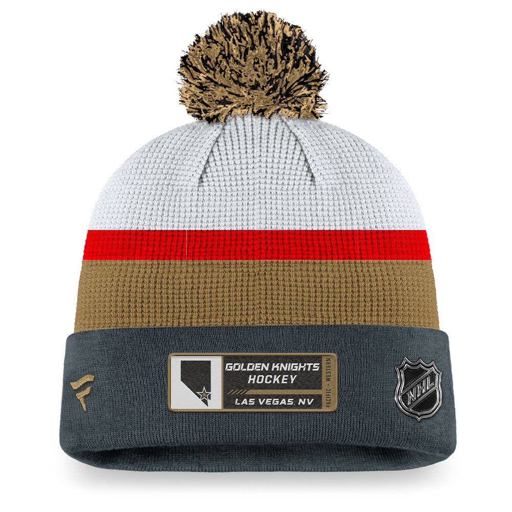 VEGAS GOLDEN KNIGHTS FANATICS MEN'S AUTHENTIC PRO DRAFT CUFF POM KNIT TOQUE sold by Pro Hockey Life product image thumbnail 2