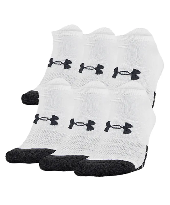 Under Armour Men'S Perform Tech No Show 6 Pack - White sold by Pro Hockey Life