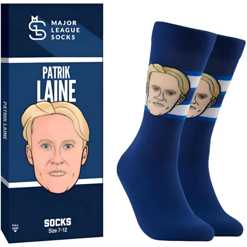 PATRIK LAINE WINNIPEG JETS SOCKEY HALL OF FAME SOCKS sold by Pro Hockey Life