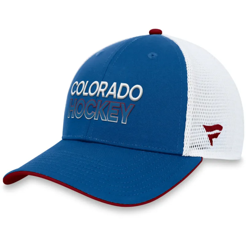 Fanatics Colorado Avalanceh Authentic Pro Rink Structured Trucker Hat sold by Pro Hockey Life