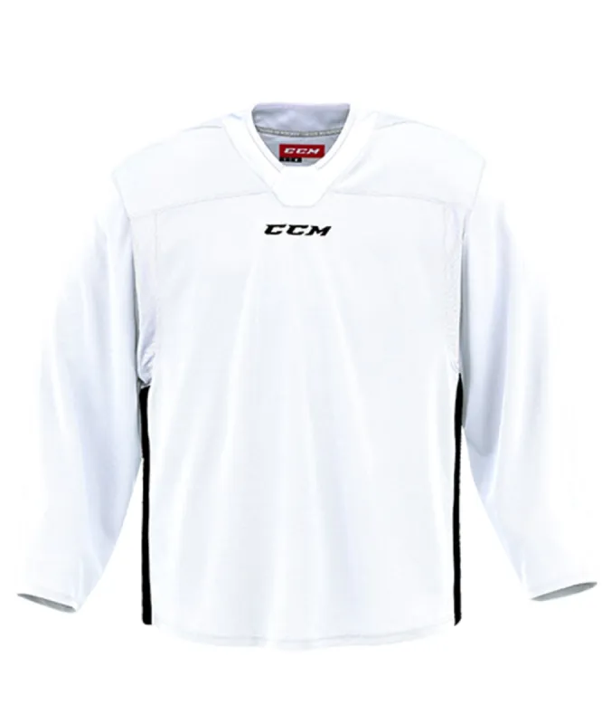 CCM 6000 MID SENIOR PRACTICE JERSEY - WHITE/BLACK sold by Pro Hockey Life