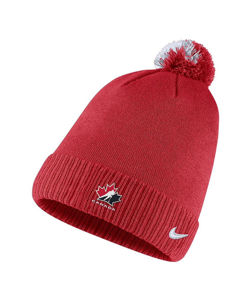 NIKE TEAM CANADA MEN'S SIDELINE CUFFED POM TOQUE sold by Pro Hockey Life