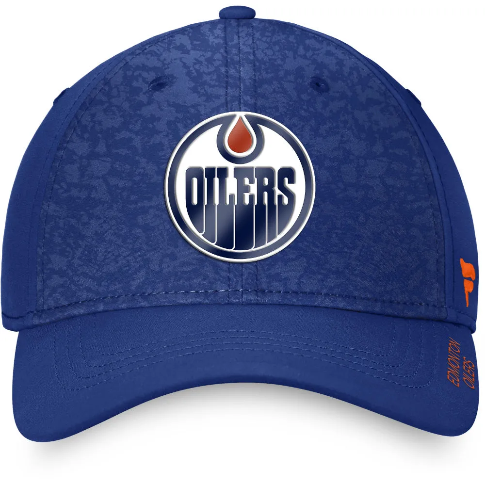 EDMONTON OILERS FANATICS AUTHENTIC PRO RINK STRETCH FIT CAP BLUE sold by Pro Hockey Life