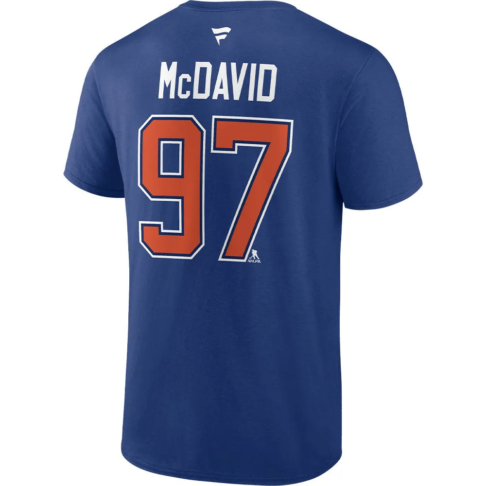 Fanatics Edmonton Oilers Connor Mcdavid Authentic Stack T Shirt sold by Pro Hockey Life