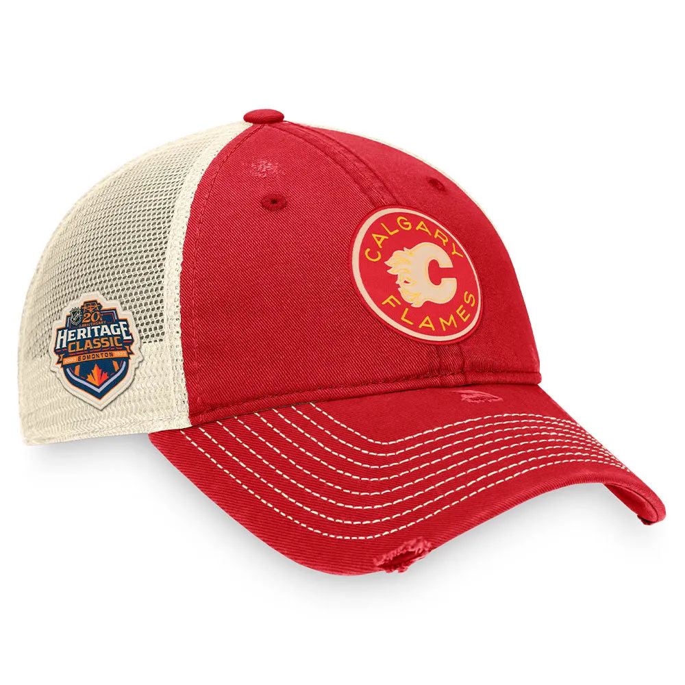 Fanatics Calgary Flames 2023 Nhl Heritage Classic Authentic Pro Adjustable Trucker Hat sold by Pro Hockey Life product image thumbnail 3