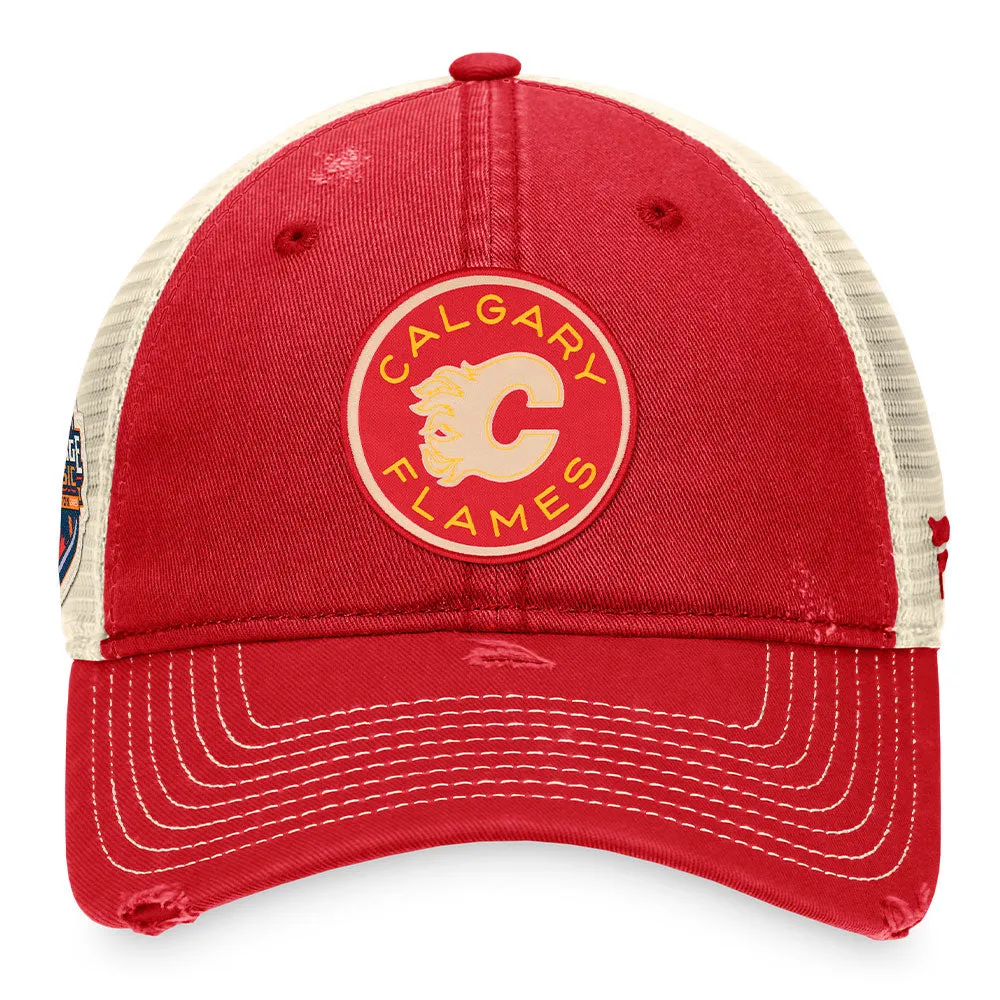 Fanatics Calgary Flames 2023 Nhl Heritage Classic Authentic Pro Adjustable Trucker Hat sold by Pro Hockey Life product image thumbnail 2