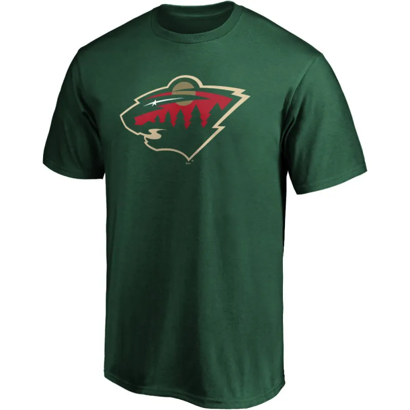 Minnesota Wild Primary Logo T Shirt - Dark Green sold by Pro Hockey Life