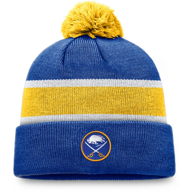 FANATICS BUFFALO SABRES BREAKAWAY CUFFED POM BEANIE sold by Pro Hockey Life