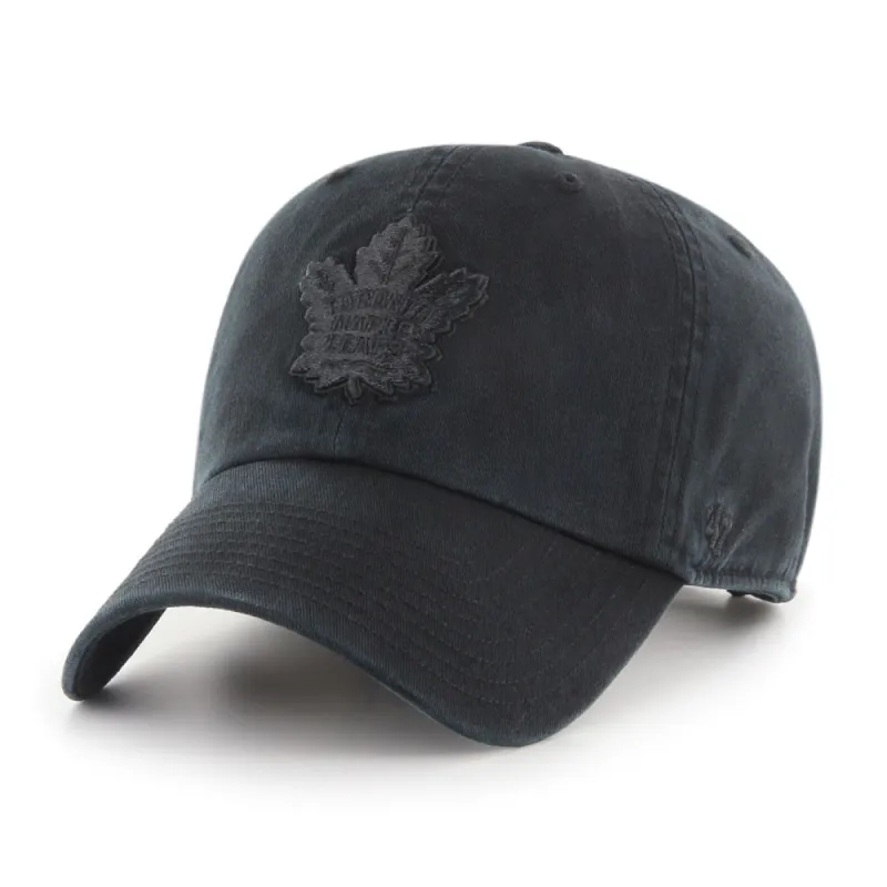 TORONTO MAPLE LEAFS BLACK TONAL CLEAN UP HAT sold by Pro Hockey Life