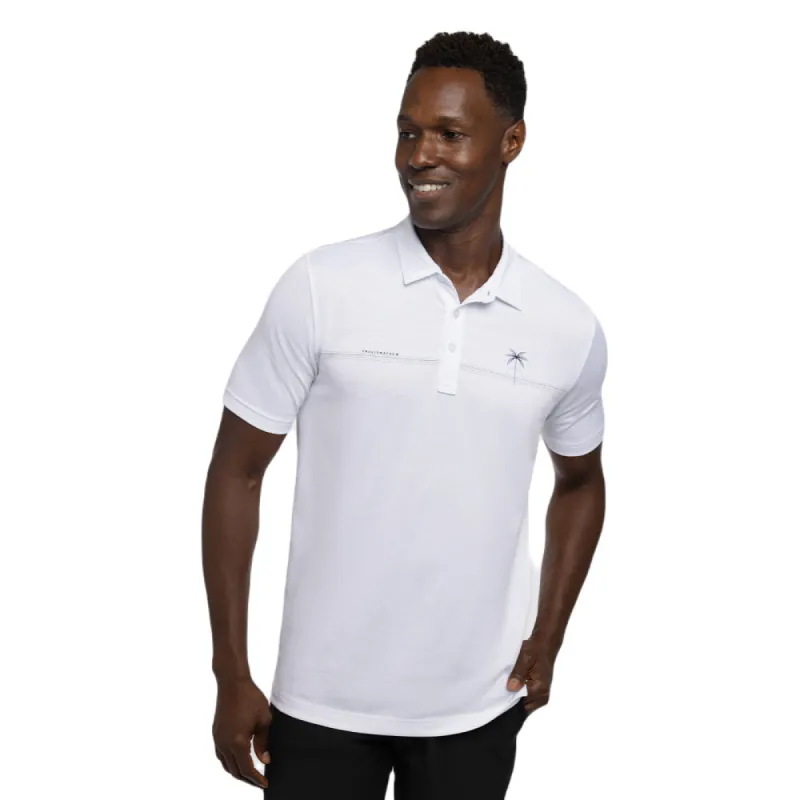 Travismathew Luna Sol White Polo Shirt made by Travis Mathew