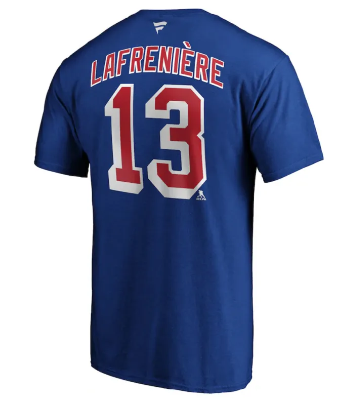 Alexis Lafrenire New York Rangers Fanatics Men'S Name And Number T Shirt made by Fanatics