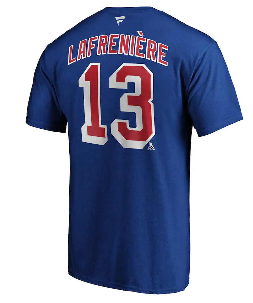 Alexis Lafrenire New York Rangers Fanatics Men'S Name And Number T Shirt sold by Pro Hockey Life