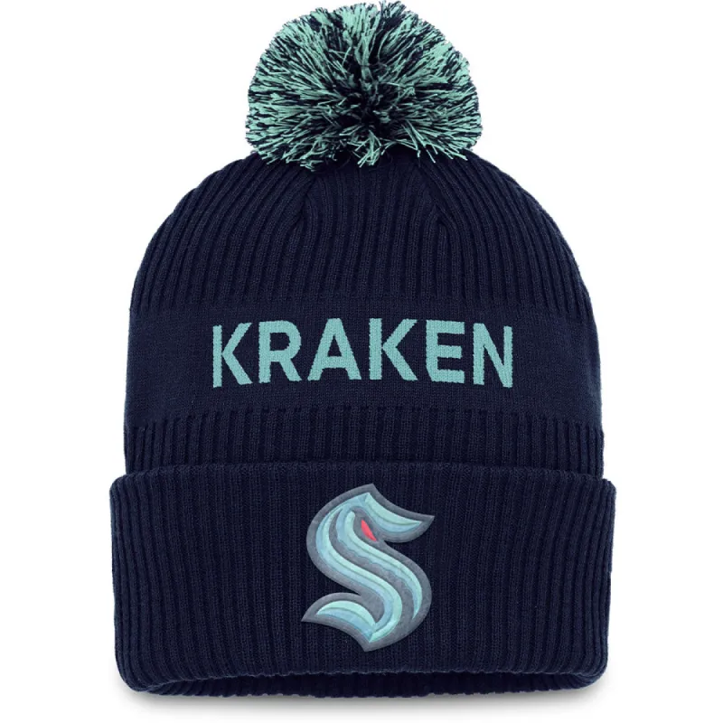 Fanatics Seattle Kraken Autentic Pro Draft Pom Toque sold by Pro Hockey Life