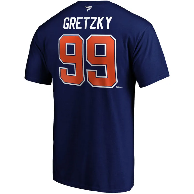 Wayne Gretzky Edmonton Oilers Fanatics Adult Heritage T Shirt sold by Pro Hockey Life
