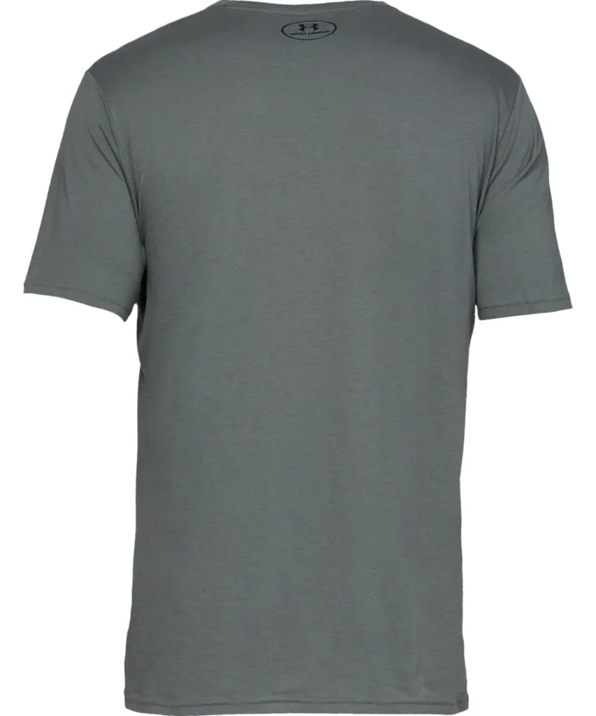 UNDER ARMOUR SPORTSTYLE LOGO ADULT SHORT SLEEVE SHIRT - GREY sold by Pro Hockey Life product image thumbnail 2