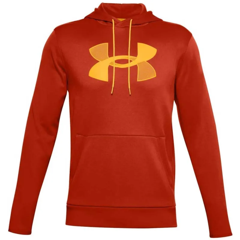 UNDER ARMOUR MEN'S ARMOUR FLEECE BIG LOGO HOODIE - RED/ORANGE sold by Pro Hockey Life