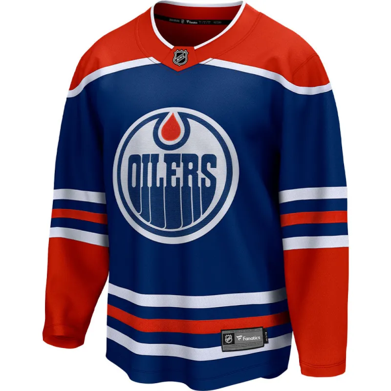 Fanatics Edmonton Oilers Adult Home Breakaway Jersey sold by Pro Hockey Life