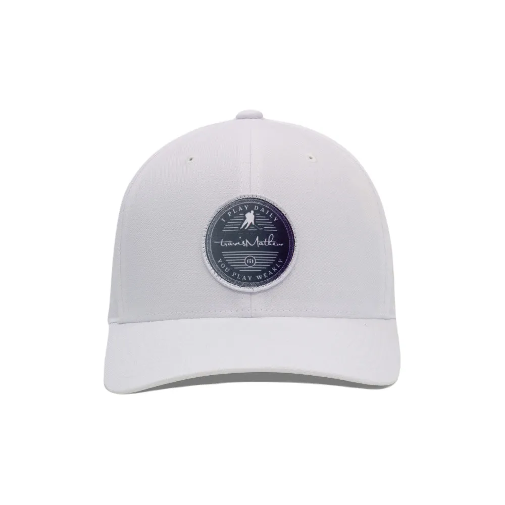 TRAVIS MATHEW I PLAY DAILY ECLIPSE WHITE HAT sold by Pro Hockey Life product image thumbnail 2