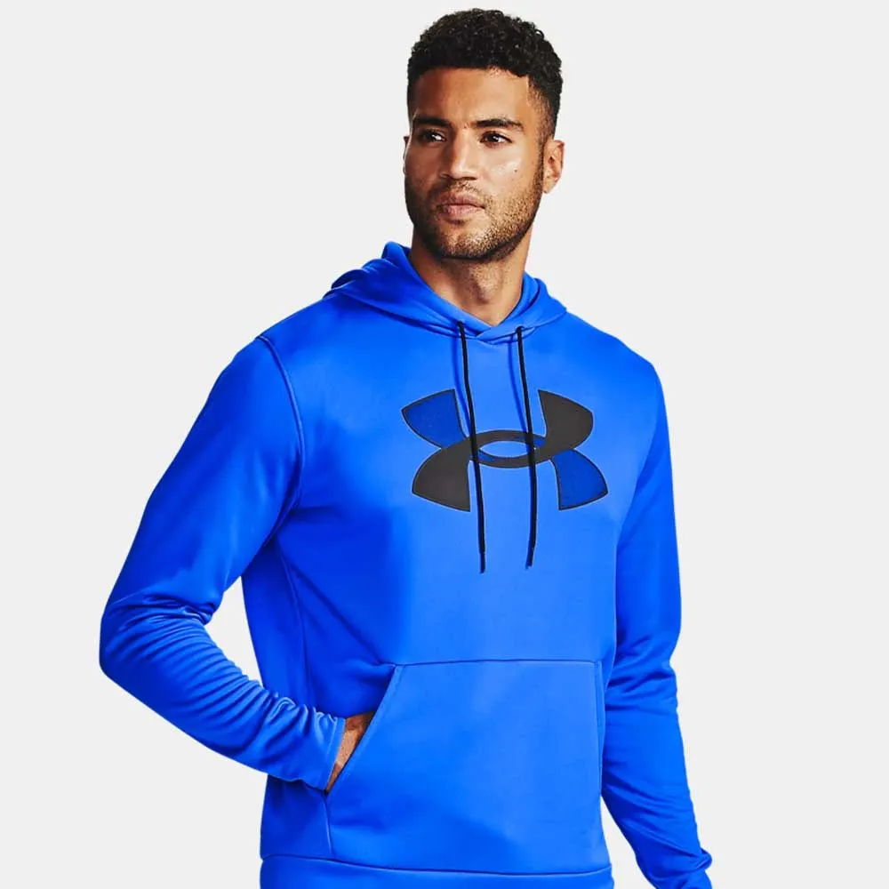 UNDER ARMOUR MEN'S ARMOUR FLEECE BIG LOGO HOODIE - BLUE/BLACK sold by Pro Hockey Life product image thumbnail 3