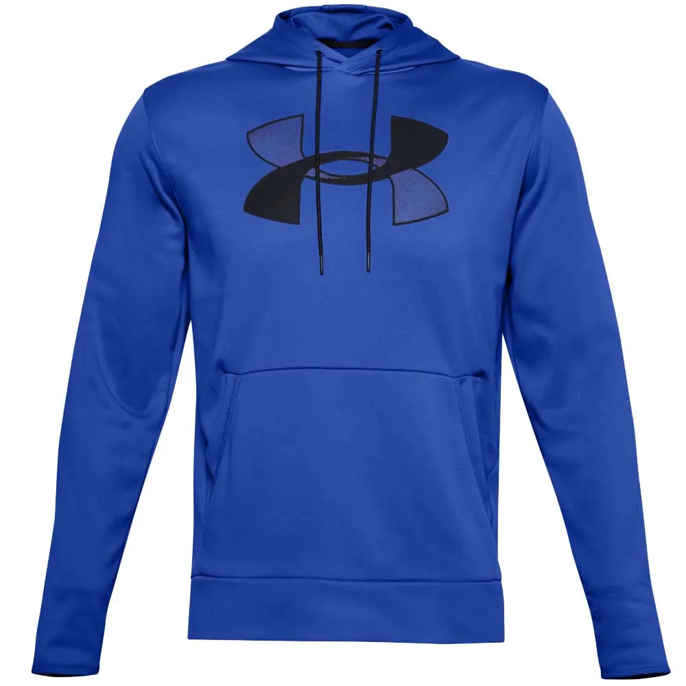 UNDER ARMOUR MEN'S ARMOUR FLEECE BIG LOGO HOODIE - BLUE/BLACK sold by Pro Hockey Life