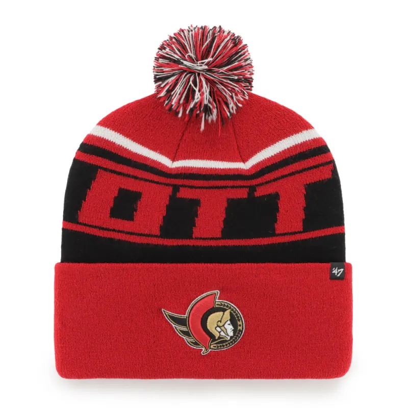 OTTAWA SENATORS STYLUS CUFFED KNIT TOQUE sold by Pro Hockey Life