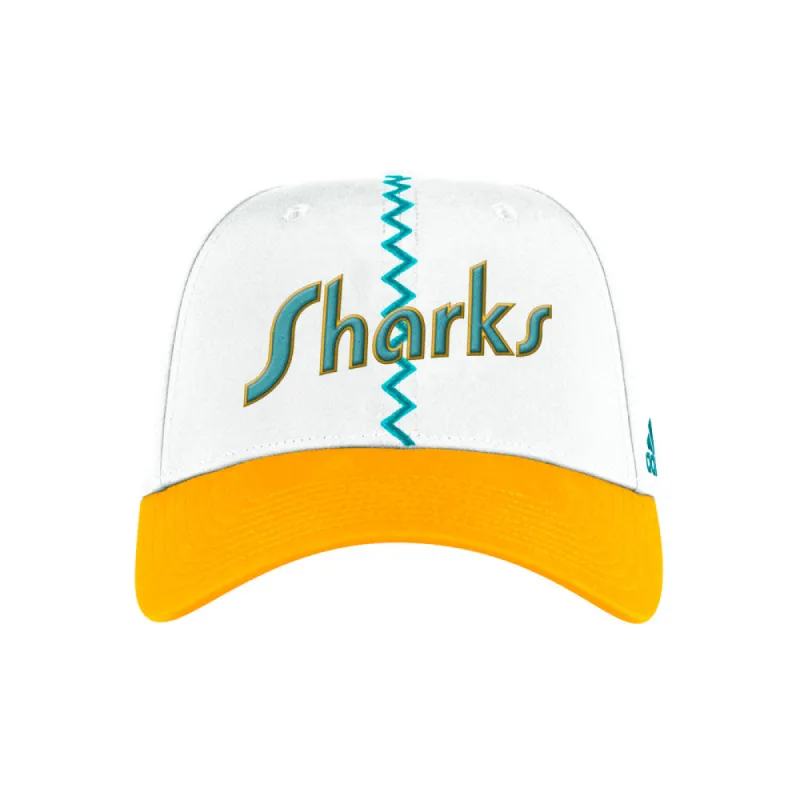 ADIDAS SAN JOSE SHARKS REVERSE RETRO 2.0 ADULT STRETCH HAT sold by Pro Hockey Life