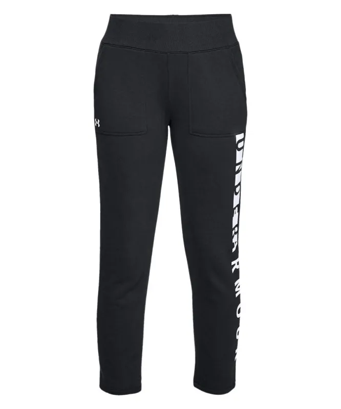 UNDER ARMOUR WOMEN'S RIVAL FLEECE PANTS - BLACK sold by Pro Hockey Life