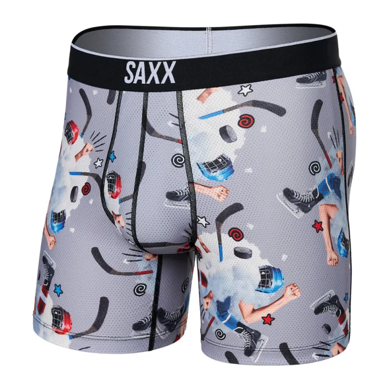 Saxx Volt Brief Timeout Grey Boxer Briefs sold by Pro Hockey Life