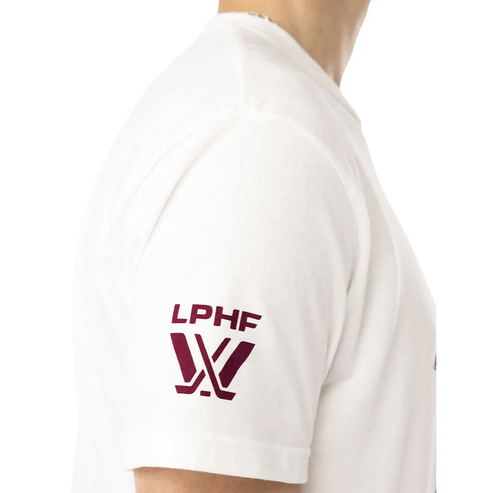 Pwhl Montreal Victoire Adult White T Shirt sold by Pro Hockey Life product image thumbnail 2