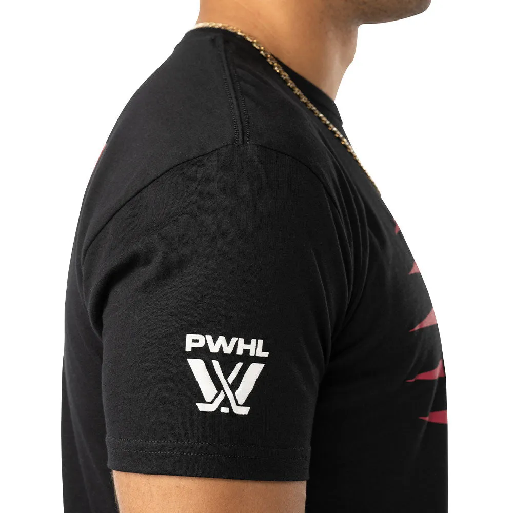 Pwhl Ottawa Charge Adult Black T Shirt sold by Pro Hockey Life product image thumbnail 3
