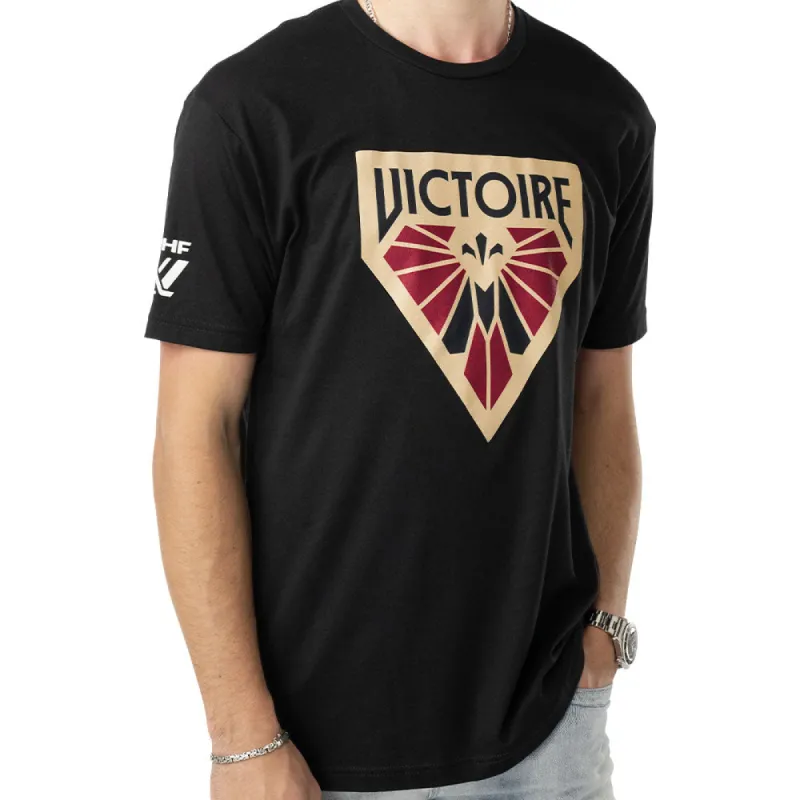 Pwhl Montreal Victoire Adult Black T Shirt sold by Pro Hockey Life