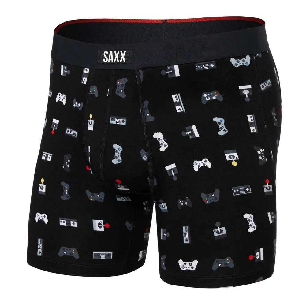 Saxx Vibe Xtra Super Soft Gamer Black Boxer Briefs sold by Pro Hockey Life