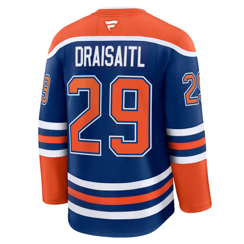 Fanatics Edmonton Oilers Leon Draisaitl Premium Adult Home Jersey sold by Pro Hockey Life
