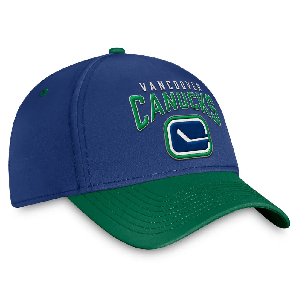 Fanatics Vancouver Canucks Fundamental Adult Structured Flex Hat sold by Pro Hockey Life product image thumbnail 3