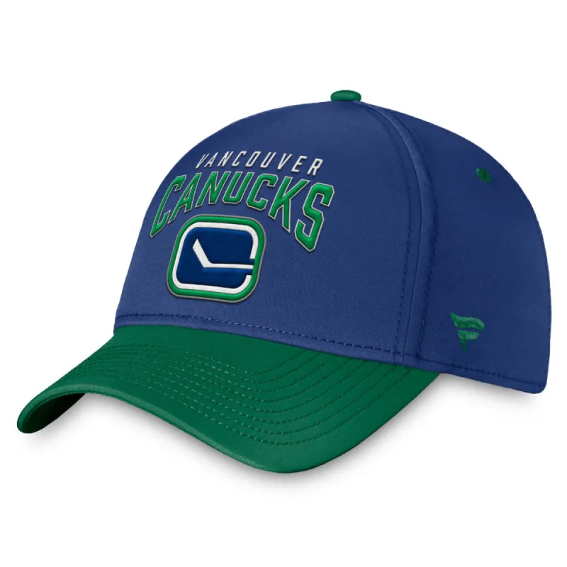 Fanatics Vancouver Canucks Fundamental Adult Structured Flex Hat sold by Pro Hockey Life