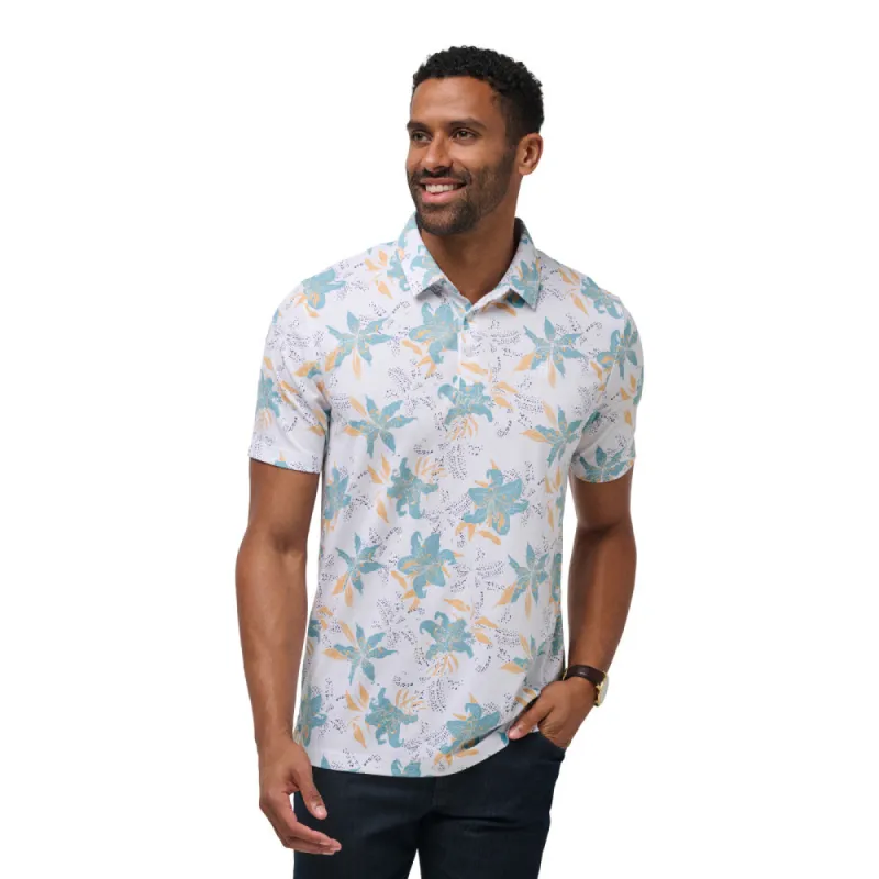 Travismathew Paradise Peak White Polo sold by Pro Hockey Life