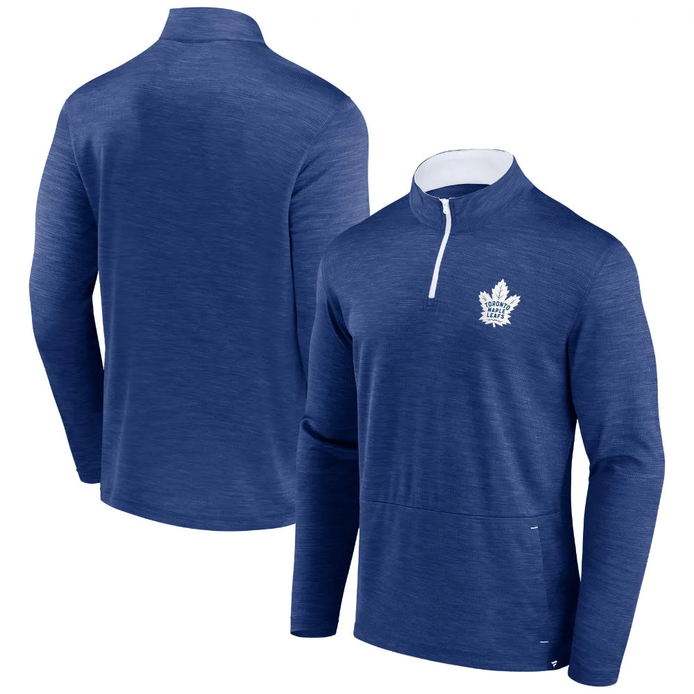 Fanatics Toronto Maple Leafs Adult Blue Long Sleeve 1/4 Zip sold by Pro Hockey Life product image thumbnail 3
