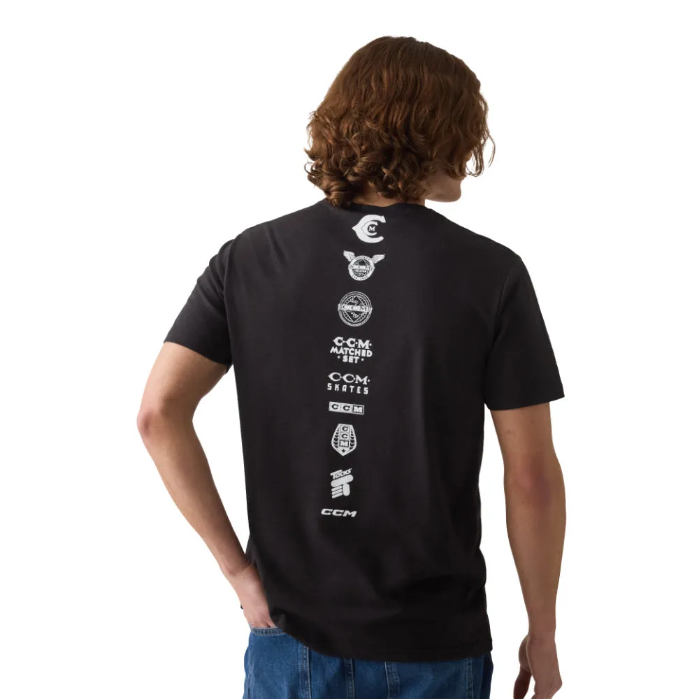 CCM 125 Anniversary Adult Black T Shirt sold by Pro Hockey Life product image thumbnail 3