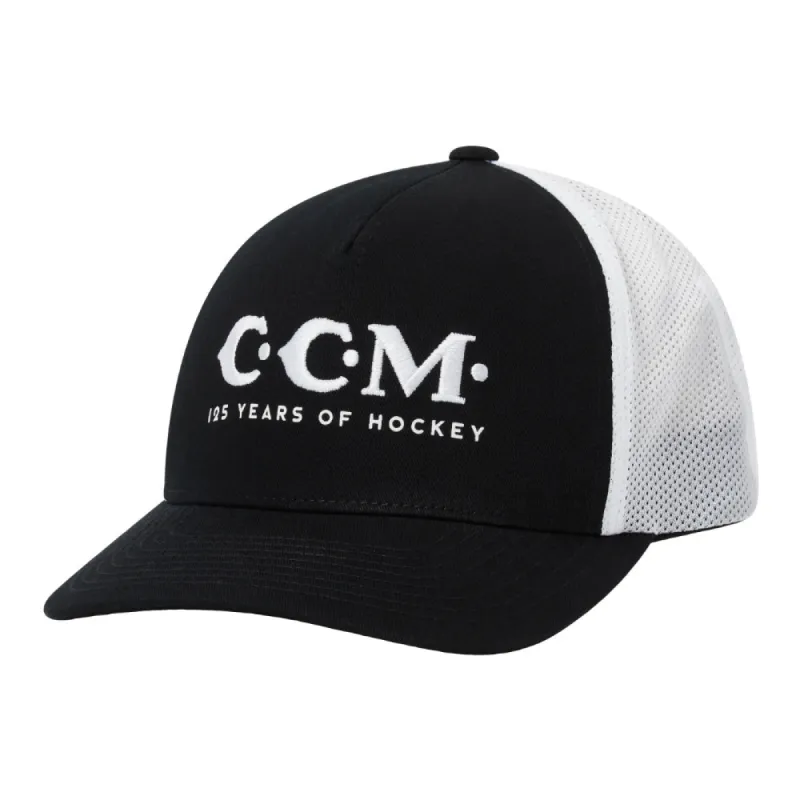 CCM 125 Anniversary Adult Black Mesh Trucker Hat sold by Pro Hockey Life