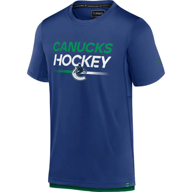 FANATICS VANCOUVER CANUCKS AUTHENTIC PRO ADULT TECH T SHIRT sold by Pro Hockey Life