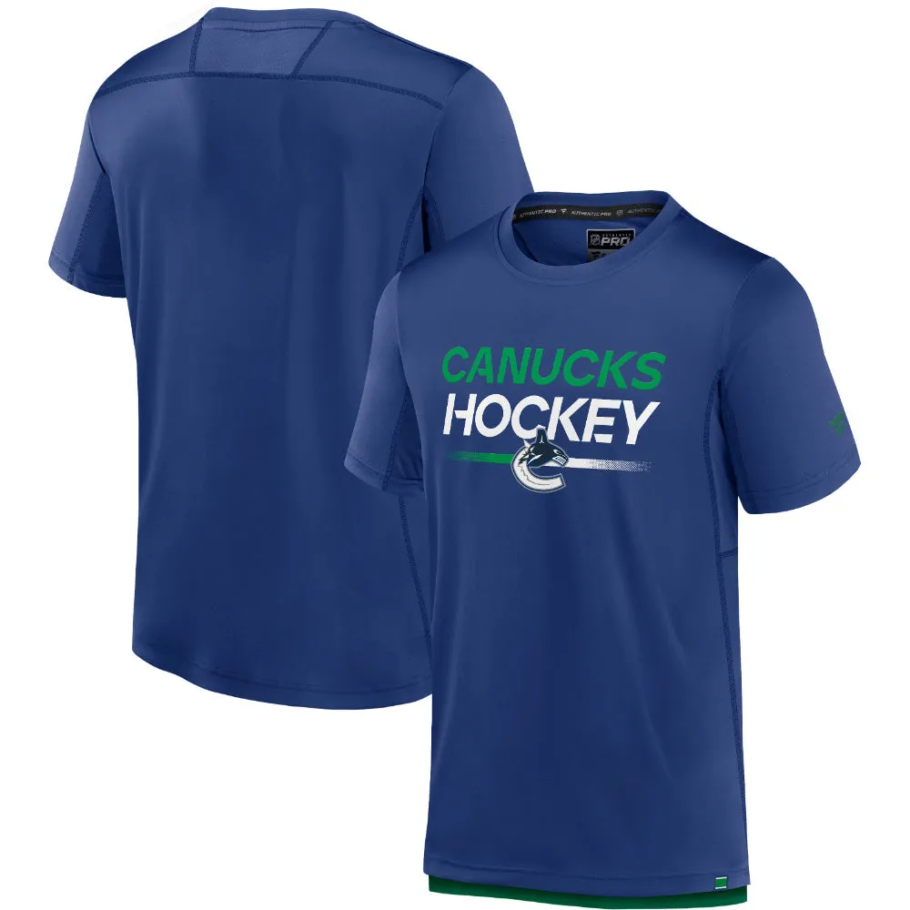 FANATICS VANCOUVER CANUCKS AUTHENTIC PRO ADULT TECH T SHIRT sold by Pro Hockey Life product image thumbnail 3
