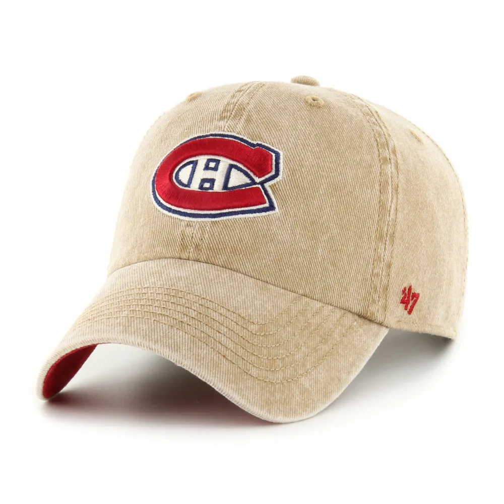 MONTREAL CANADIENS EARLDOR 47 CLEAN UP BEIGE HAT sold by Pro Hockey Life