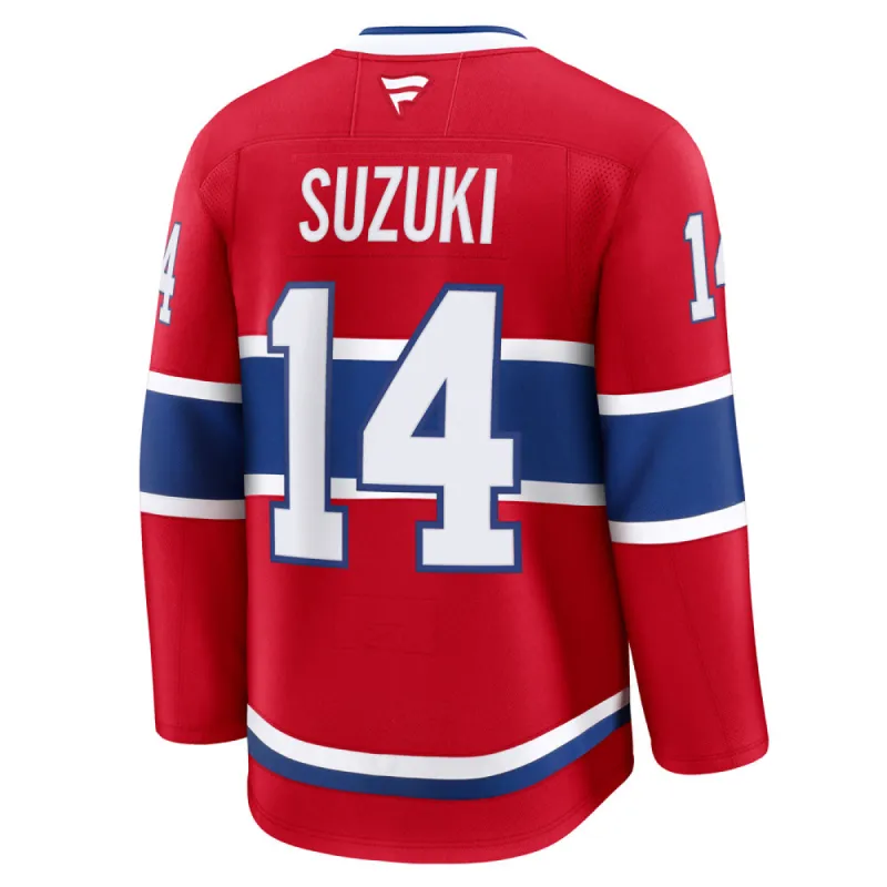 Fanatics Montreal Canadiens Nick Suzuki Premium Adult Home Jersey sold by Pro Hockey Life