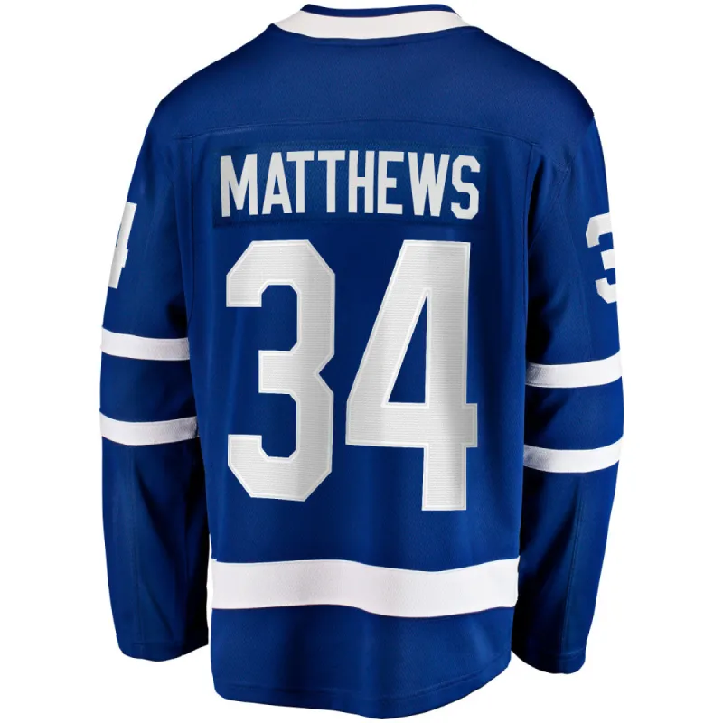 Fanatics Toronto Maple Leafs Auston Matthews Adult Home Breakaway Jersey sold by Pro Hockey Life